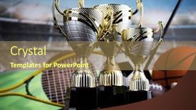  Presentation with sport award - Cool new theme with winning-trophy-championship-award-sport backdrop and a coral colored foreground