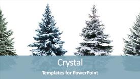  Presentation with christmas tree - Beautiful presentation featuring winter - christmas tree collage christmas tree backdrop and a light blue colored foreground