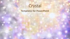  Presentation with shapes - Colorful PPT theme enhanced with winter abstract - diamond shapes reflexes like shining backdrop and a lemonade colored foreground