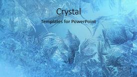  Presentation with frozen - Presentation design having winter abstract - frozen window pattern background and a  colored foreground