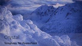  Presentation with winter in the swiss alps - Beautiful slide deck featuring winter-alpine-landscape-in-national backdrop and a teal colored foreground
