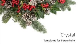  Presentation with floral border over white - 