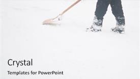  Presentation with winter - Amazing PPT layouts having winter and cleaning concept - closeup backdrop and a white colored foreground