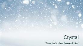  Presentation with falling snow - Colorful PPT layouts enhanced with winter background falling snow backdrop and a sky blue colored foreground
