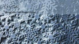  Presentation with snowflakes - Colorful slide set enhanced with winter background from snowflakes backdrop and a light blue colored foreground