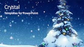  Presentation with new year card - Amazing presentation design having winter background merry christmas backdrop and a navy blue colored foreground