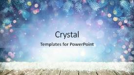  Presentation with winter - PPT theme having winter background with frost fir background and a light blue colored foreground