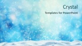  Presentation with blur - Beautiful PPT layouts featuring winter background with pile backdrop and a cool aqua colored foreground