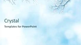  Presentation with winter blue - Amazing theme having winter background backdrop and a sky blue colored foreground