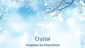  Presentation with winter - PPT theme with winter background background and a sky blue colored foreground