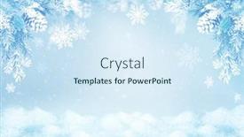  Presentation with tree silhouette - Presentation theme enhanced with winter-blurred-background-with-silhouette background and a sky blue colored foreground