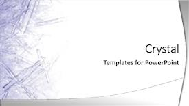  Presentation with ice crystals - Slides consisting of winter border - closeup of ice crystals background and a white colored foreground