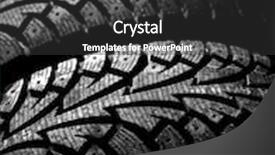  Presentation with tyre - Cool new PPT theme with winter car tyre on a black background backdrop and a dark gray colored foreground