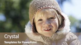  Presentation with cute doodles - Beautiful presentation design featuring winter children - portrait of cute little young backdrop and a  colored foreground