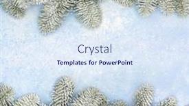  Presentation with winter border - Slide deck with winter-christmas-and-new-year background and a sky blue colored foreground