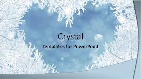  Presentation with christmas card - Audience pleasing presentation consisting of winter christmas background heart-shaped backdrop and a light blue colored foreground