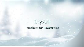  Presentation with new year card - Beautiful theme featuring winter christmas background merry christmas backdrop and a sky blue colored foreground