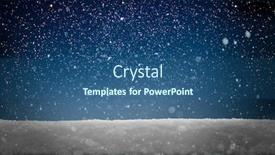  Presentation with snow - Theme having winter-christmas-background-with-snow background and a ocean colored foreground