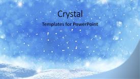  Presentation with winter - PPT theme having winter christmas landscape background and a light blue colored foreground