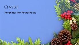  Presentation with festive season - Beautiful slides featuring winter-christmas-new-year-background backdrop and a light blue colored foreground