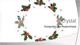  Presentation with new year - Colorful presentation theme enhanced with winter-christmas-new-year-natural backdrop and a white colored foreground