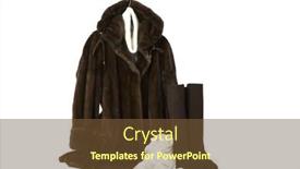  Presentation with clothes - Colorful theme enhanced with winter-clothes-on-white-background backdrop and a  colored foreground