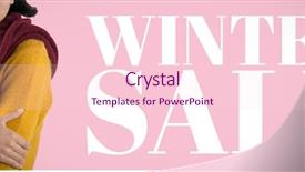  Presentation with pink white - Presentation theme having winter clothing posing against white background and a lemonade colored foreground