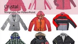  Presentation with color - Colorful slide deck enhanced with winter coat - collection of color jacket backdrop and a coral colored foreground