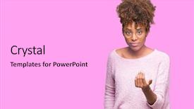  Presentation with african american religion - Amazing presentation theme having winter coming - beautiful young african american woman backdrop and a lavender colored foreground