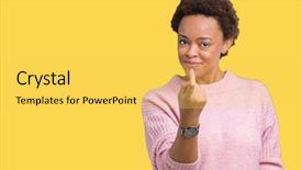  Presentation with african american marriage - PPT layouts having winter coming - beautiful young african american woman background and a yellow colored foreground