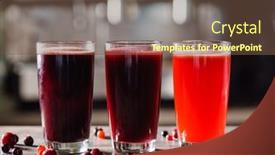  Presentation with cranberry juice - Theme featuring winter-drinks-freshly-cranberry-juice background and a tawny brown colored foreground