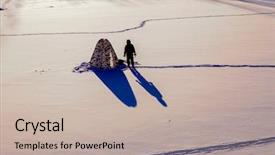  Presentation with winter ice - Amazing theme having winter fishing ice fisherman fishing backdrop and a  colored foreground