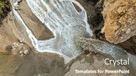  Presentation with biblical - Presentation design enhanced with winter-flood-on-the-kidron background and a gray colored foreground