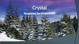  Presentation with pigeon ford mountains - Slide set consisting of winter forest in harz mountains background and a ocean colored foreground