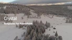  Presentation with forest winter - PPT layouts having winter forest in high mountain background and a  colored foreground