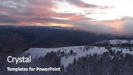  Presentation with forest winter - Amazing slides having winter forest in high mountain backdrop and a  colored foreground