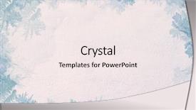  Presentation with winter ice - Slide set enhanced with winter frame consists background and a sky blue colored foreground