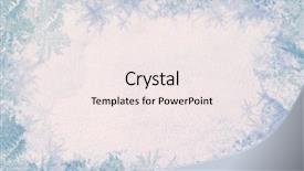  Presentation with winter ice - Amazing presentation design having winter frame consists backdrop and a sky blue colored foreground