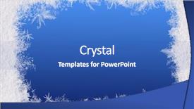  Presentation with winter blue - PPT theme featuring winter frame for the congratulations background and a teal colored foreground