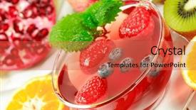  Presentation with fruit - Cool new presentation theme with winter fruit tea with fresh backdrop and a  colored foreground