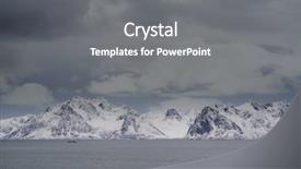  Presentation with winter landscape winter tree - Cool new presentation design with winter harsh landscape in lofoten backdrop and a  colored foreground