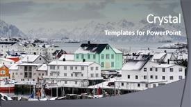  Presentation with winter landscape winter tree - Amazing presentation having winter harsh landscape in lofoten backdrop and a  colored foreground