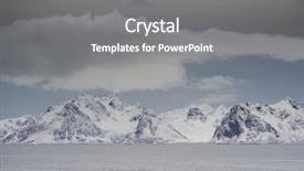  Presentation with winter landscape winter tree - Beautiful presentation theme featuring winter harsh landscape in lofoten backdrop and a  colored foreground