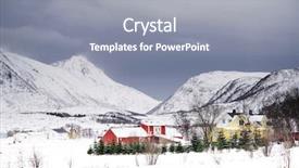  Presentation with landscape - Presentation enhanced with winter harsh landscape in lofoten background and a  colored foreground