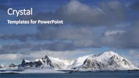  Presentation with winter - Audience pleasing presentation design consisting of winter harsh landscape in lofoten backdrop and a  colored foreground