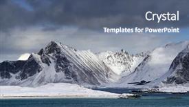  Presentation with norway - Cool new slide set with winter harsh landscape in lofoten backdrop and a  colored foreground