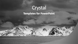  Presentation with winter - PPT theme enhanced with winter harsh landscape in lofoten background and a  colored foreground