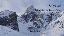  Presentation with winter landscape winter tree - Presentation theme consisting of winter harsh landscape in lofoten background and a  colored foreground