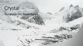  Presentation with winter landscape winter tree - Colorful slide set enhanced with winter harsh landscape in lofoten backdrop and a light gray colored foreground