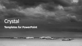  Presentation with winter landscape winter tree - Amazing slide set having winter harsh landscape in lofoten backdrop and a dark gray colored foreground